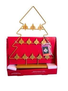 Christmas Wondershop Target  Gold Holiday Photo Display Tree